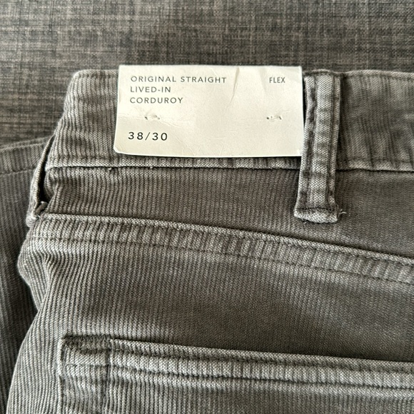 American Eagle original straight loved-in corduroy 38/30 - gray - Picture 3 of 6